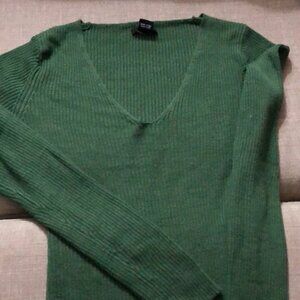 Banana Republic 100 Silk Short Sleeved Blouse With Tie Collar In Xs